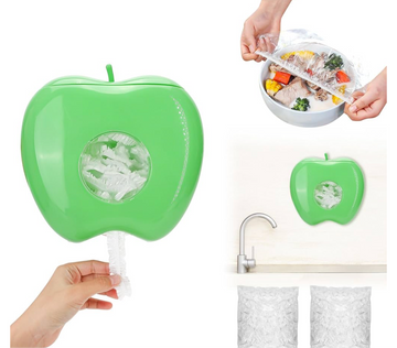 Apple shape plastic bag storage