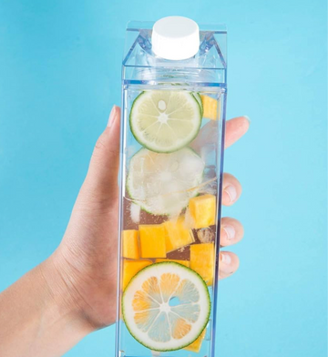Milk and water plexi glass container