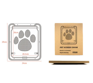Cat screen door