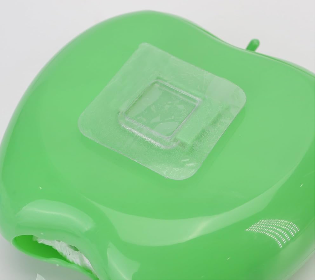 Apple shape plastic bag storage