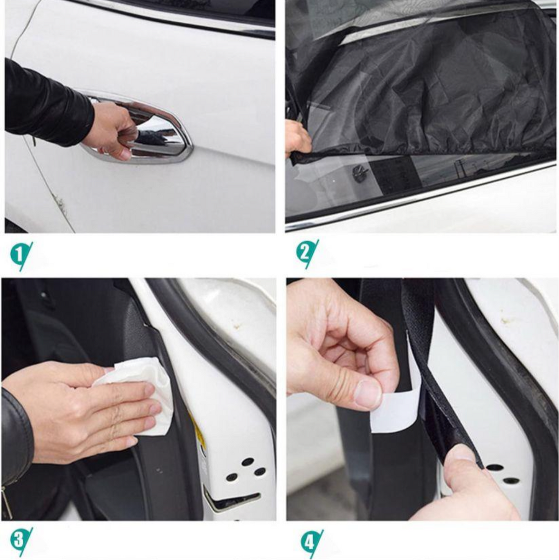4 car window shades
