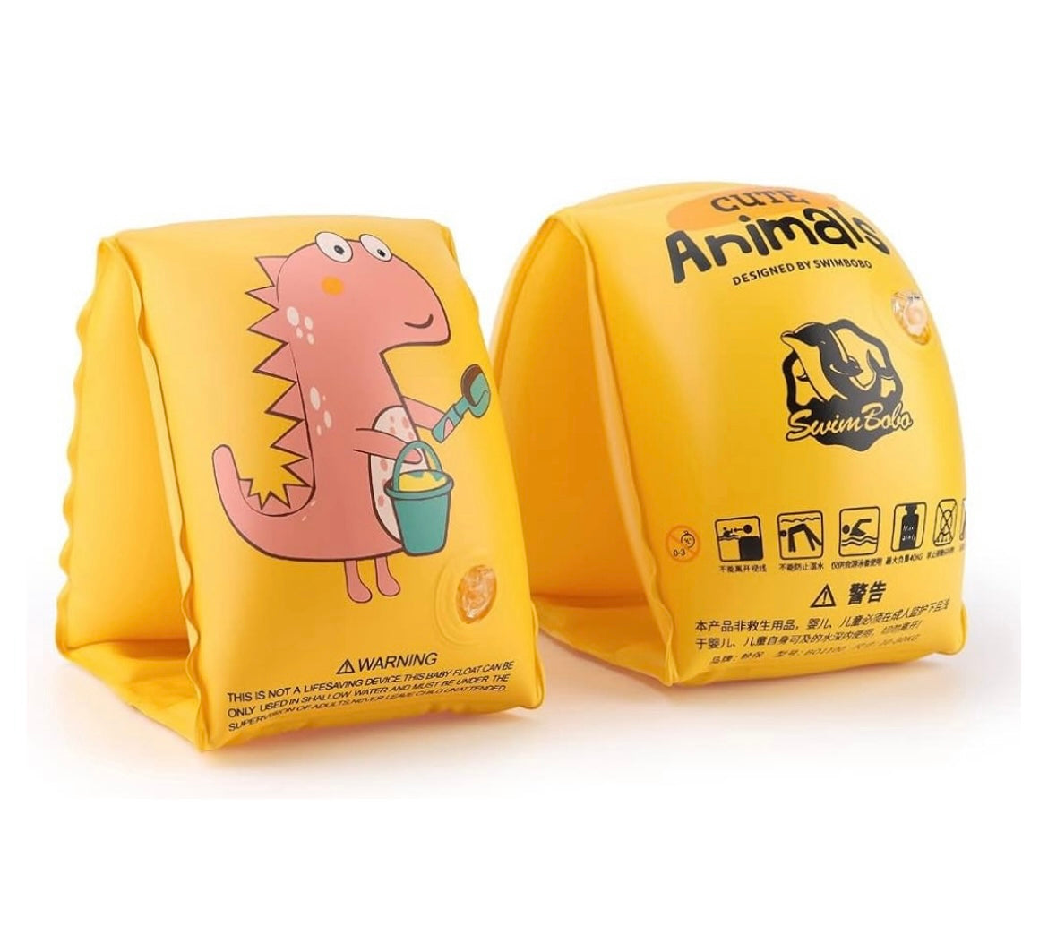 Inflatable yellow  swim arm bands