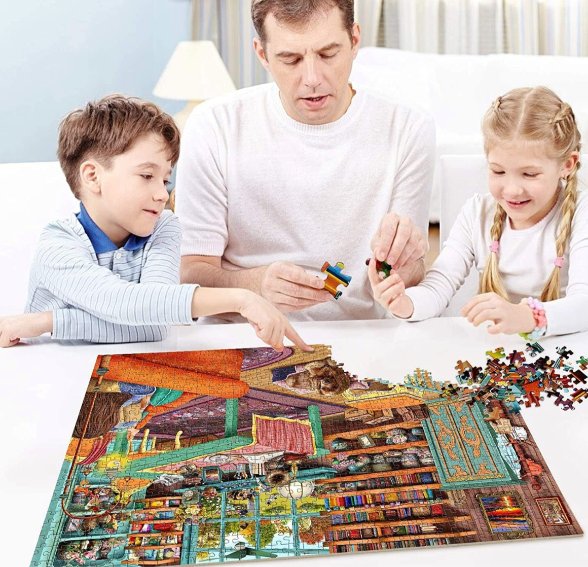 Huadada window cat 1000pc puzzle