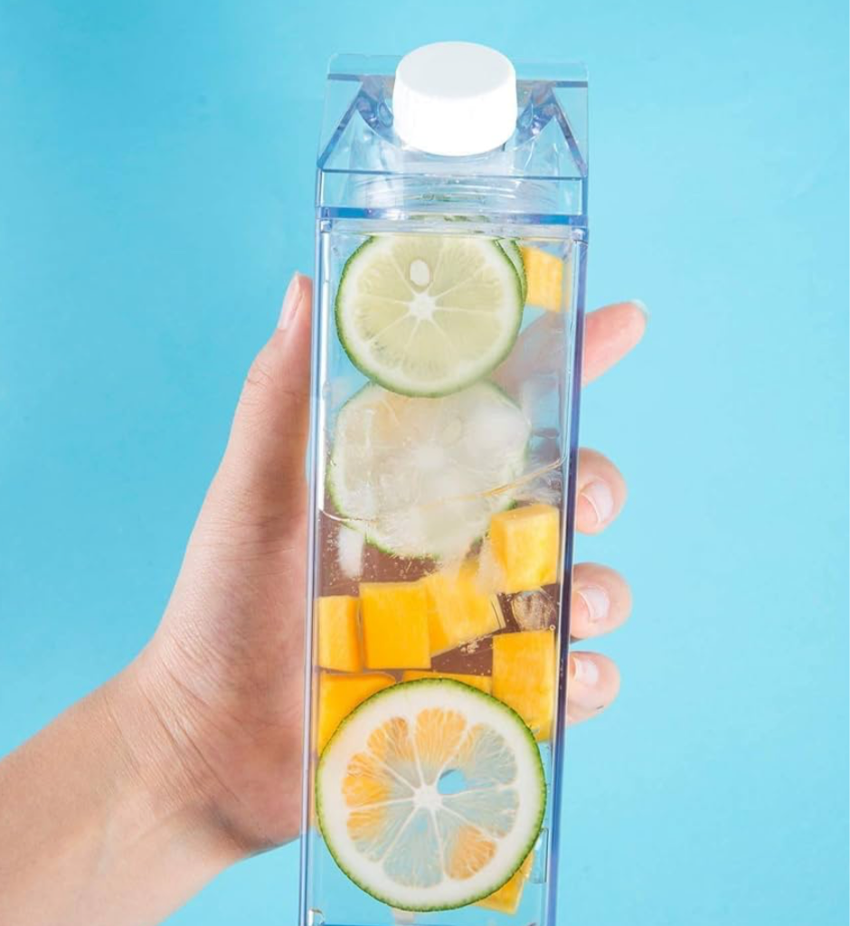 Milk and water plexi glass container