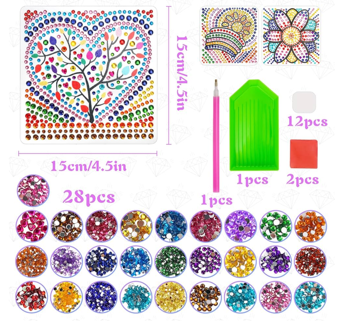 Diamond painting art for kids