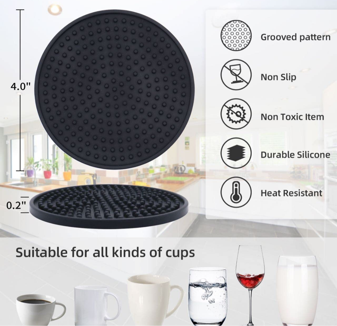 Silicone coasters