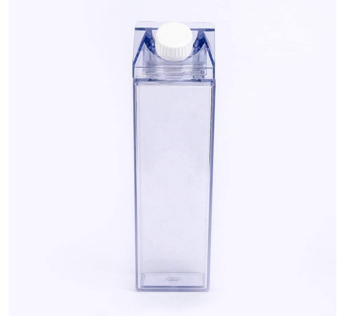 Milk and water plexi glass container