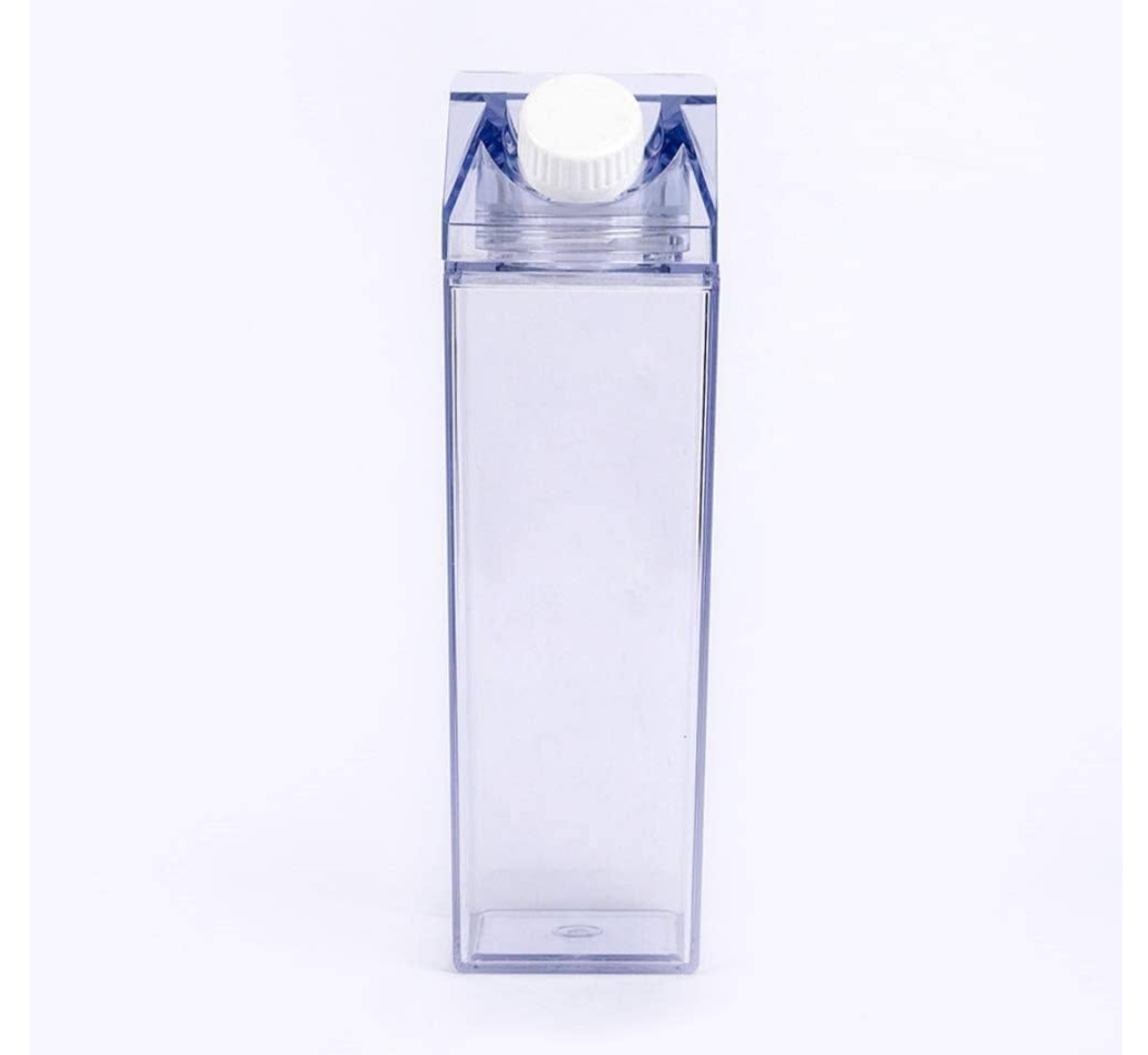 Milk and water plexi glass container