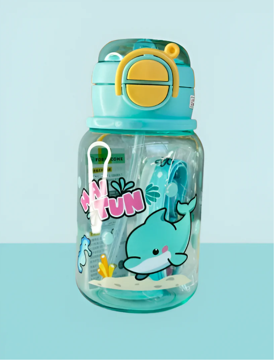 kids 2 way drinking water bottle