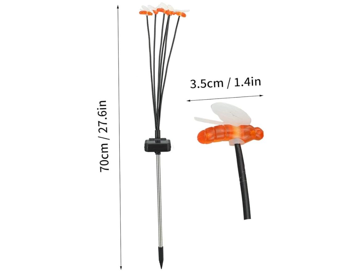 Outdoor solar waterproof led lamp bee design
