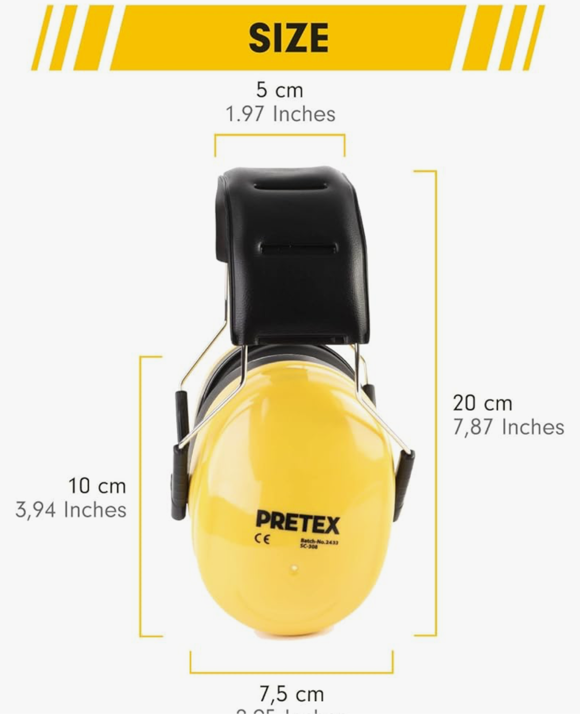 Pretex sound cancellation heavy duty ear defender