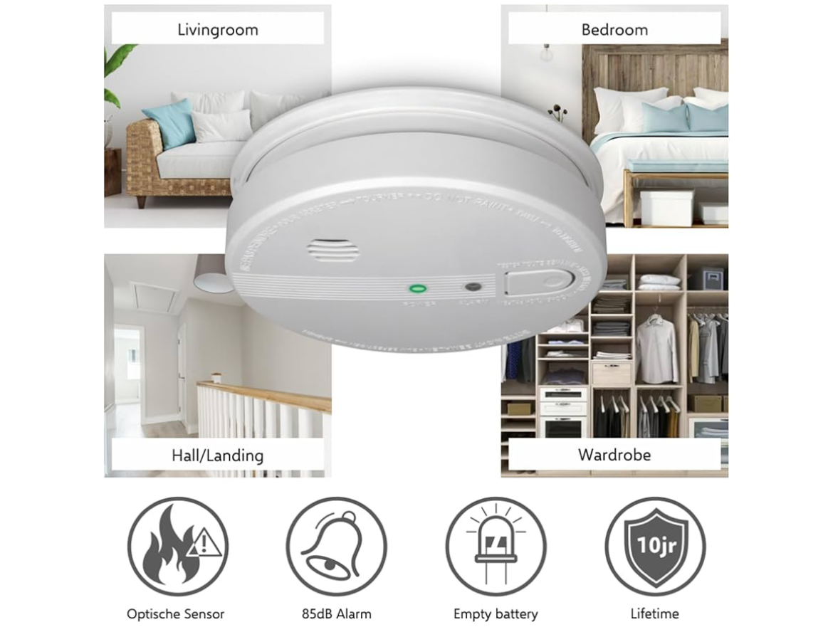 Elro 6 smoke detectors 230v